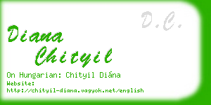 diana chityil business card